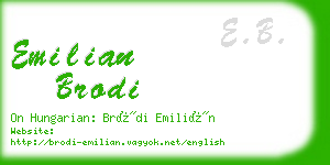 emilian brodi business card